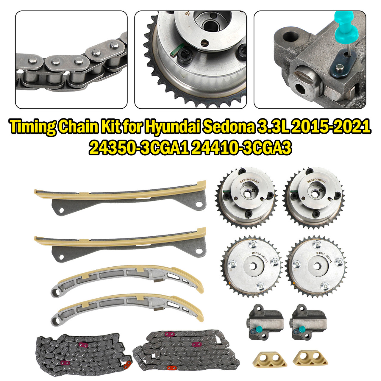 Kia Sorento 3.3L 2014-2020 Timing Chain Kit Hyundai Sedona