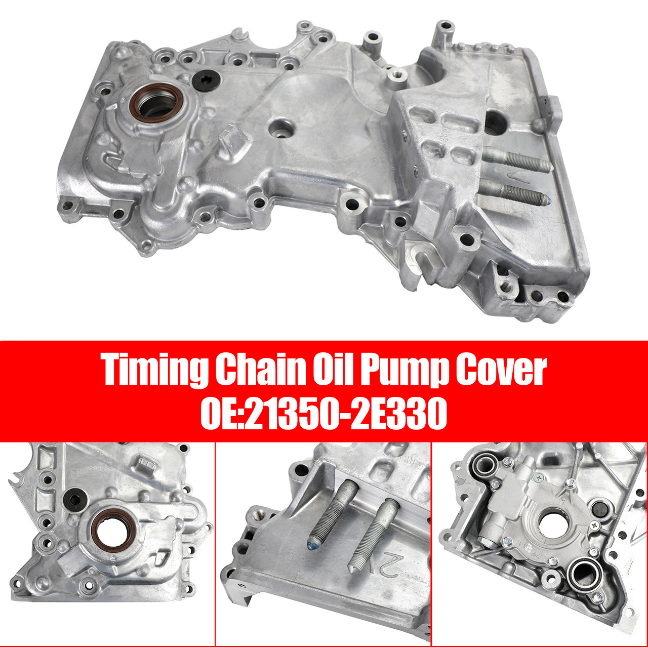 2018-2014 Kia Forte 2.0L Timing Chain Oil Pump Cover 21350-2E330