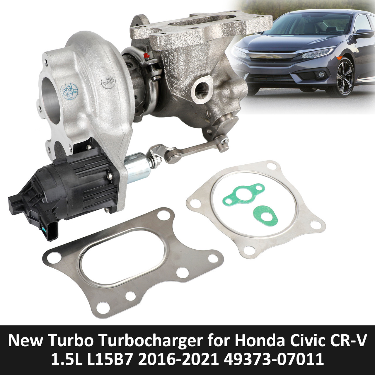 2016-2021 Honda Civic CR-V 1.5L L15B7 Turbo Turbocharger 49373