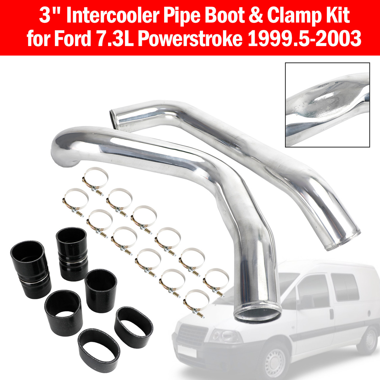Citroen Xsara I II 97-05 2.0 HDI 3" Intercooler Pipe Boot & Clamp Kit