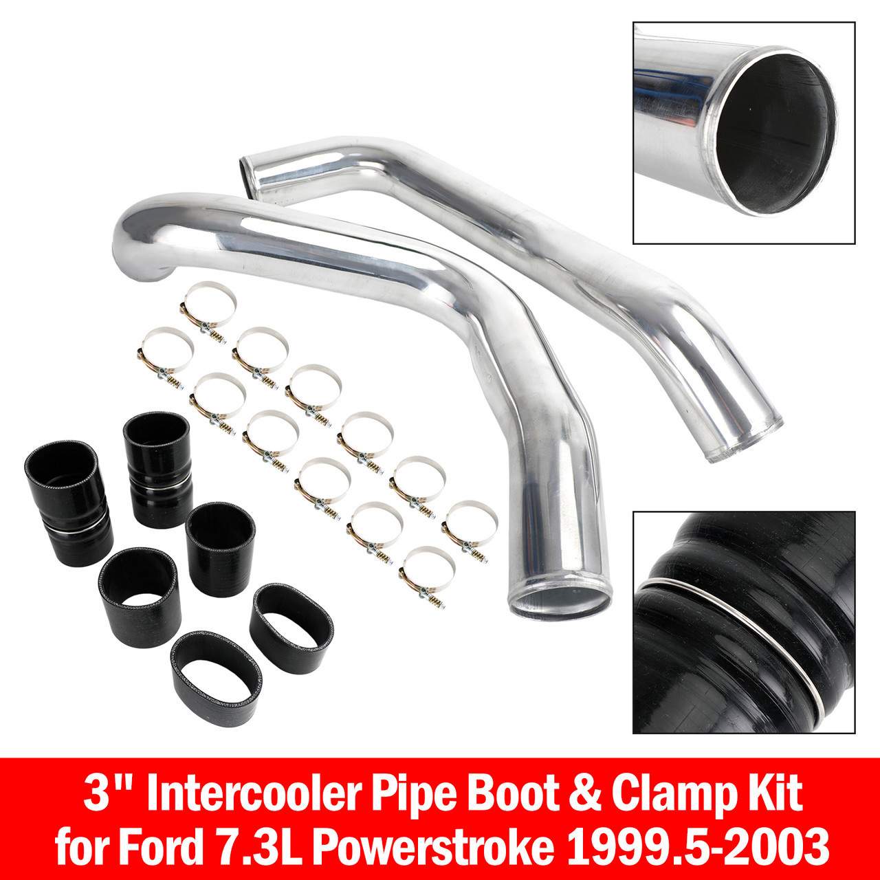 Citroen Xsara I II 97-05 2.0 HDI 3" Intercooler Pipe Boot & Clamp Kit