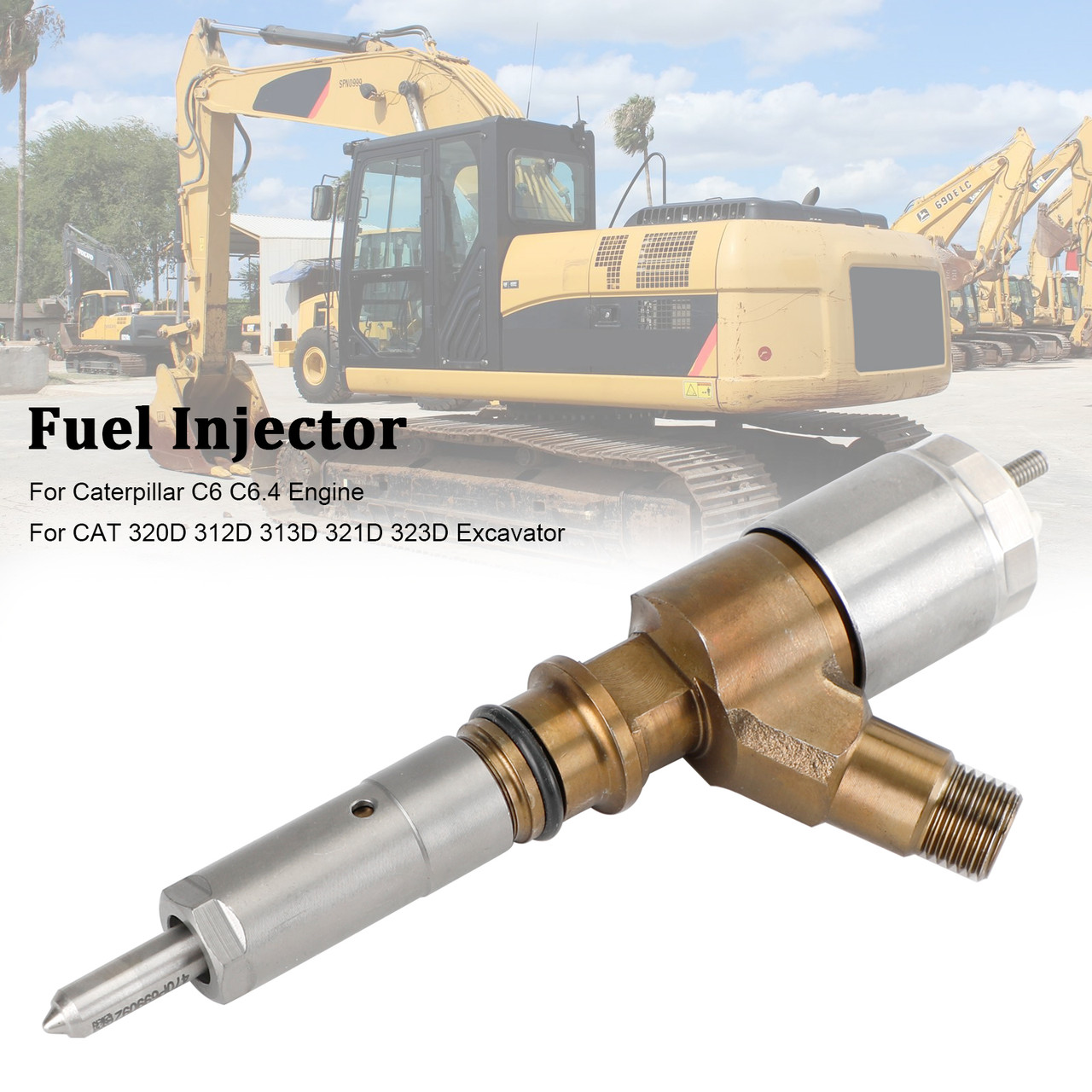 1PCS Caterpillar C6 C6.4 CAT 320D Excavator Fuel Injector 3264700