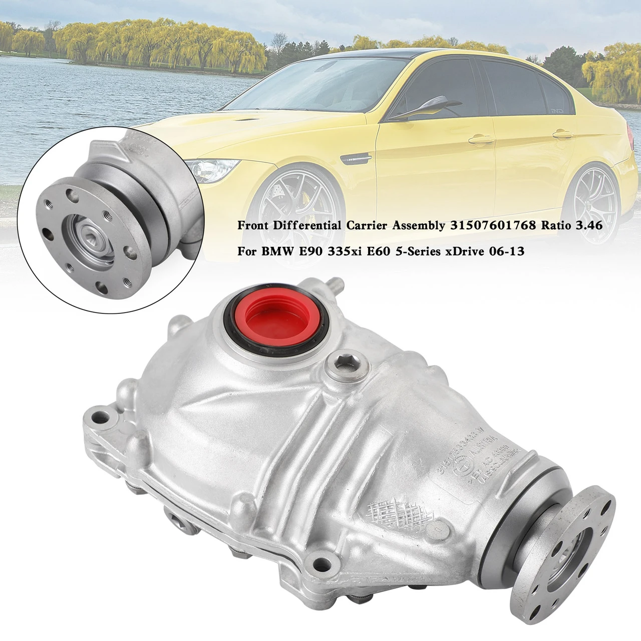 Front Differential Carrier Assembly 31507601768 Ratio 3.46 BMW E90