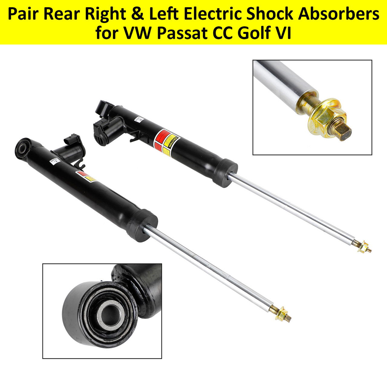 Pair Rear Right & Left Electric Shock Absorbers VW Passat CC Golf VI