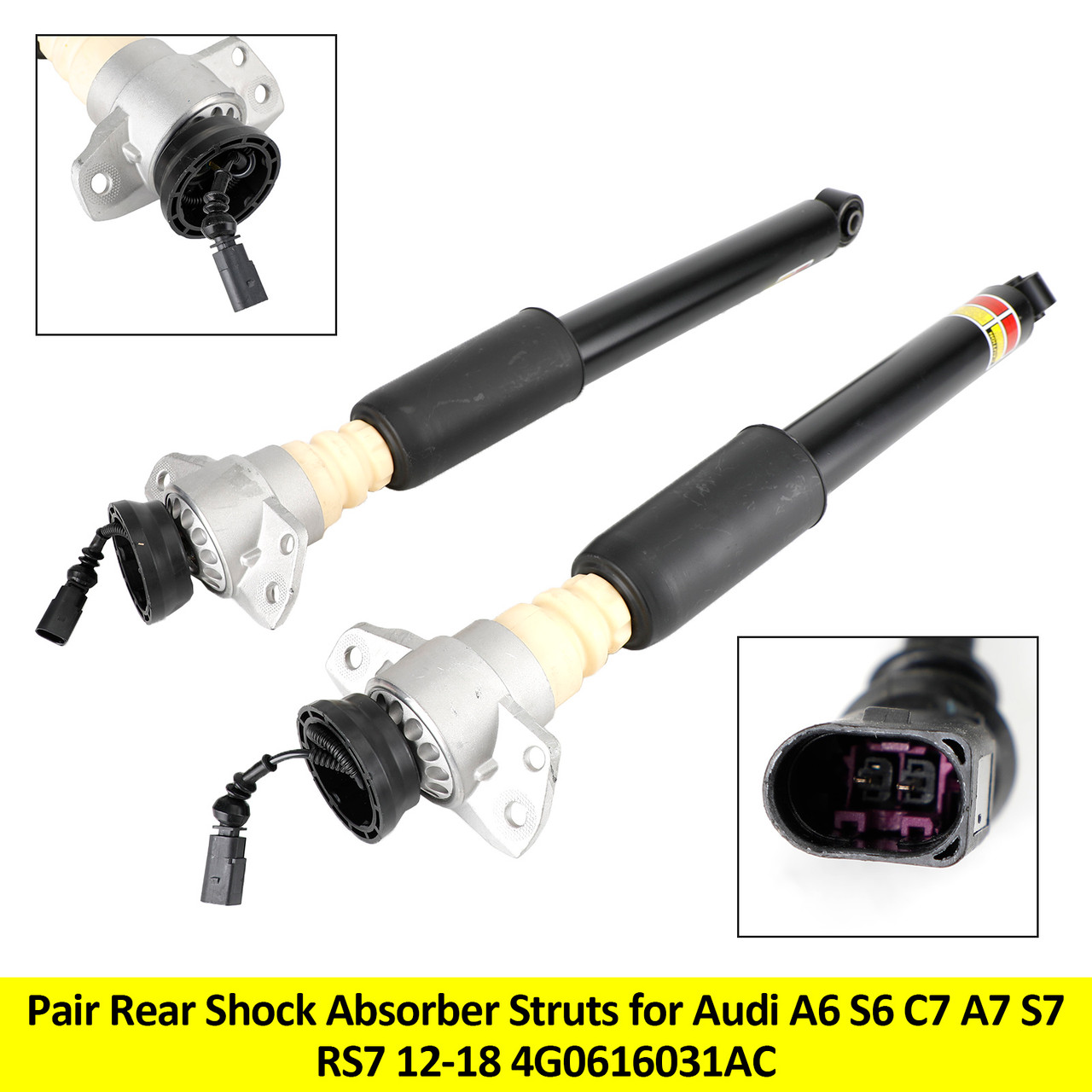 2012-2018 Audi A6/Avant S6 A7 S7 Pair Rear Shock Absorber Struts 4G0616031AC