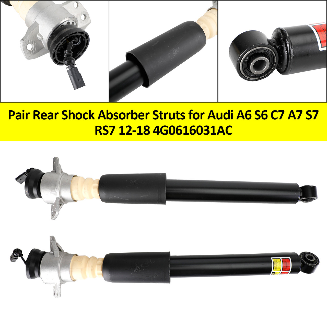 2012-2018 Audi A6/Avant S6 A7 S7 Pair Rear Shock Absorber Struts 4G0616031AC