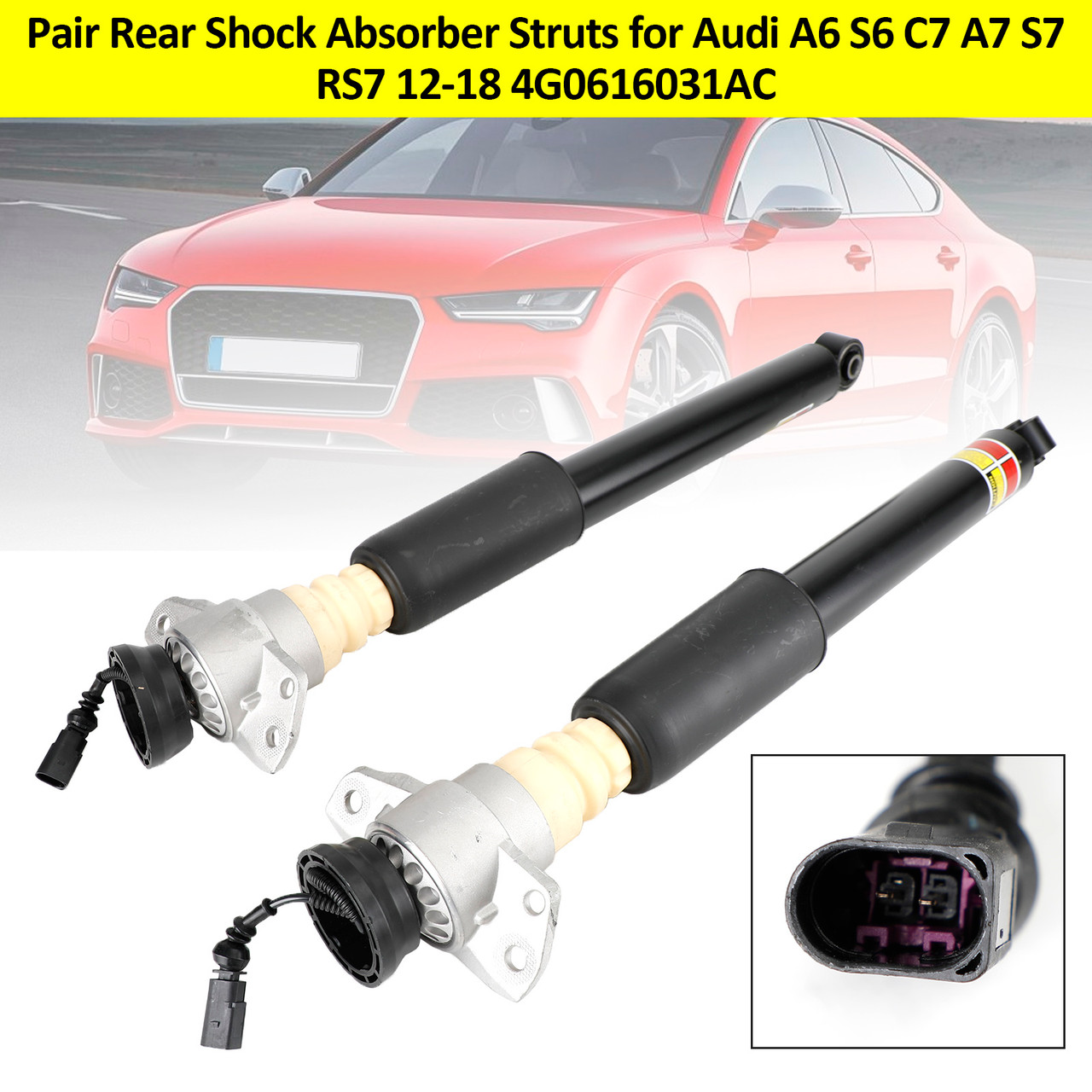 アウディ 2012-2018 Audi A6/Avant S6 A7 S7 Pair Rear Shock Absorber Struts