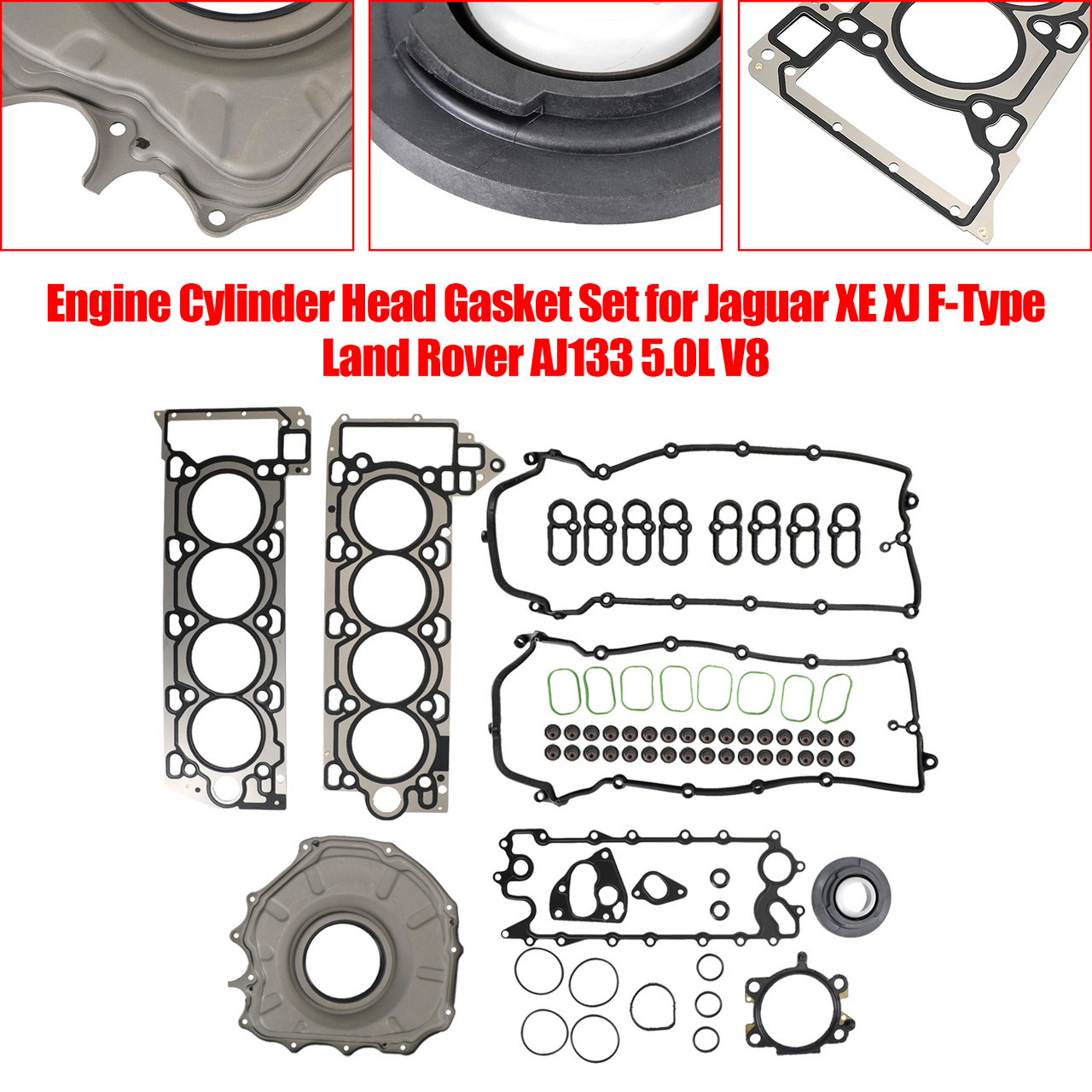 2014-2020 Jaguar F-Type 5.0T Engine Cylinder Head Gasket Set