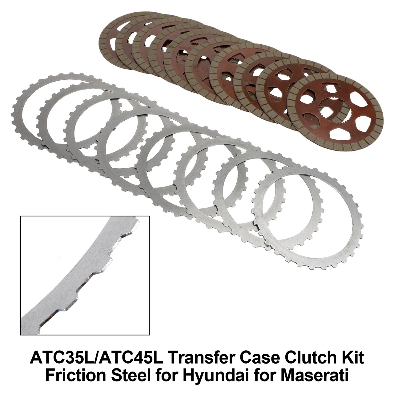 ATC35L/ATC45L Transfer Case Clutch Kit Friction Steel Hyundai Maserati