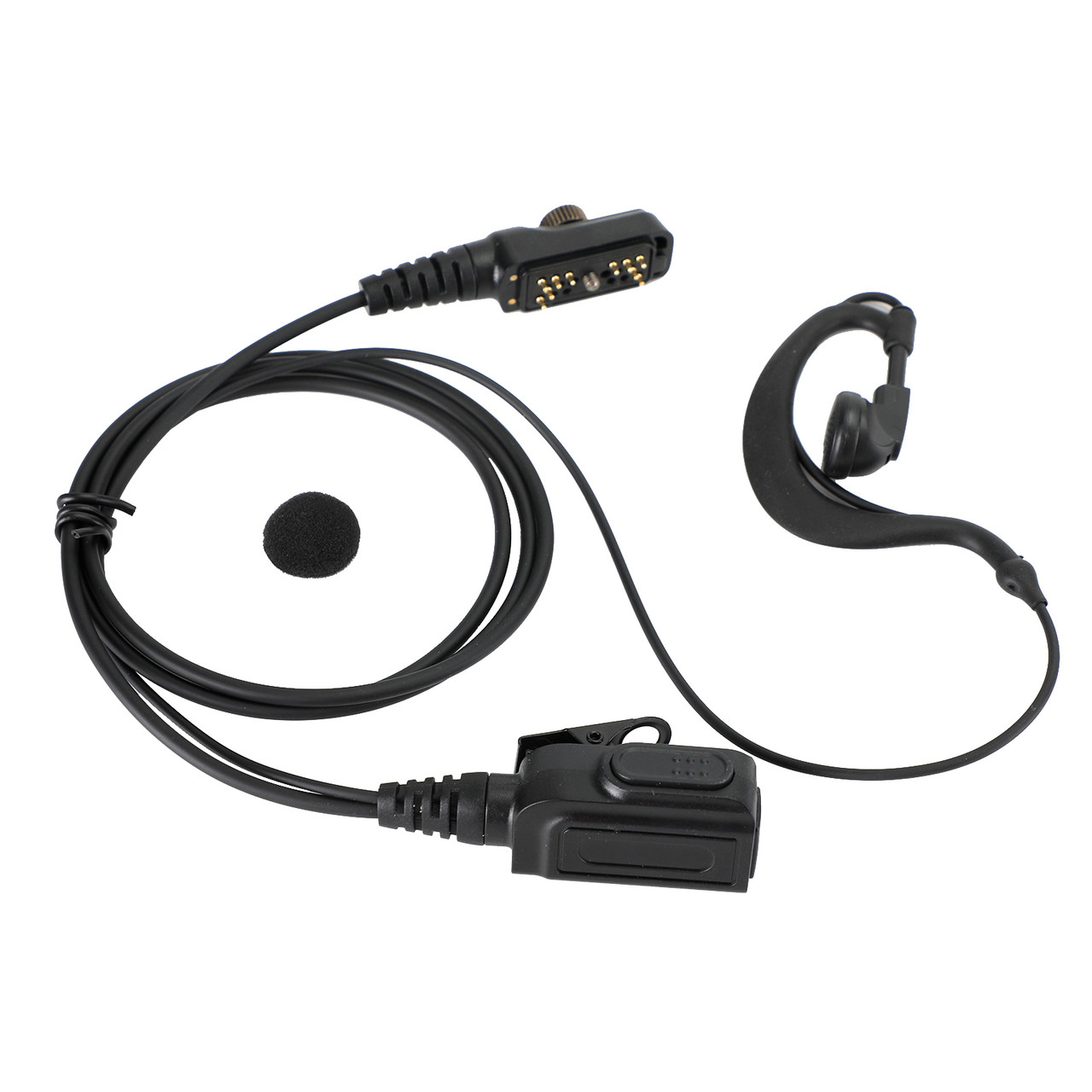 G-Shape Earpiece Headset Oval PTT MIC For HYT PD780 PD700 PD700G PD702G PD705G