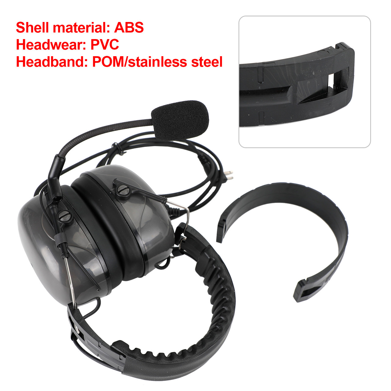 Overhead Noise Cancelling Headset Fit for TK-3207 TK-2207 TK-3207G TK-3107