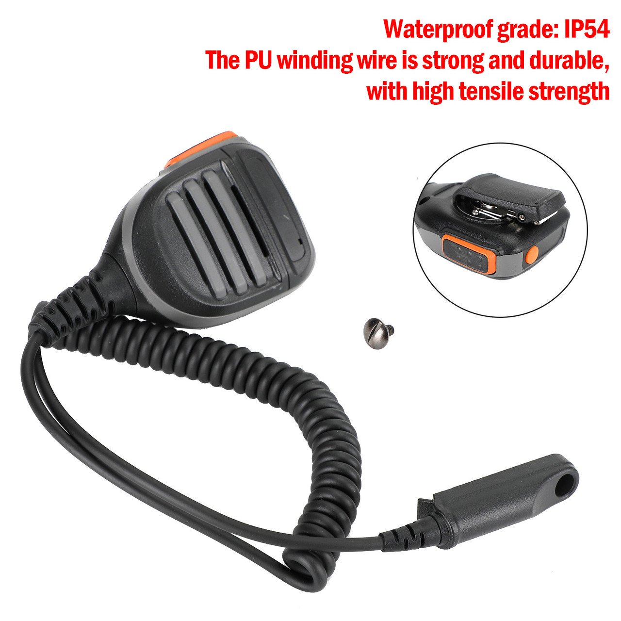 Hand Microphone Speaker Fit for Baofeng A58 BF9700 GT-3WP 9R UV-XR R760 Radio