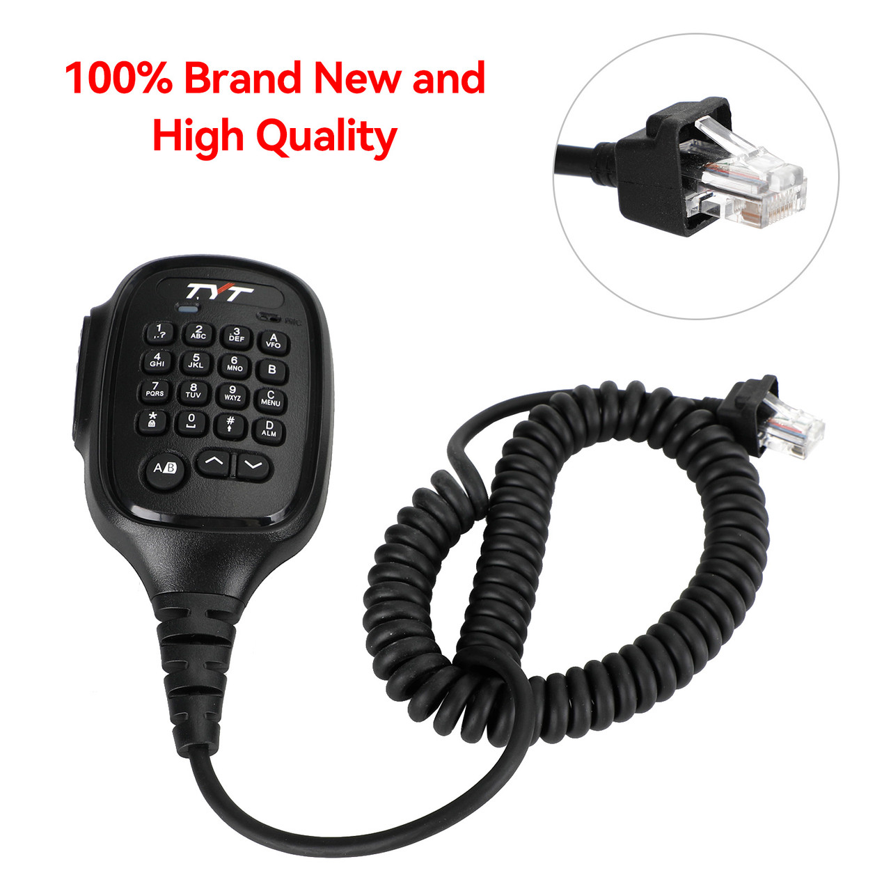 Digital DMR Car Coding Microphone Mic Fit for TYT MD9600 Walkie-Talkie Radio