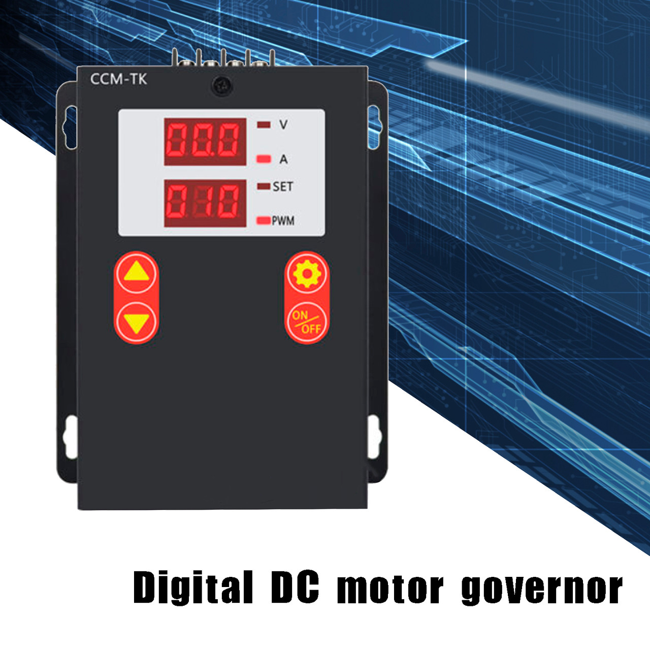 DC 12-80V 30A Digital Display Motor Speed Controller Slow-Start/Stop Control
