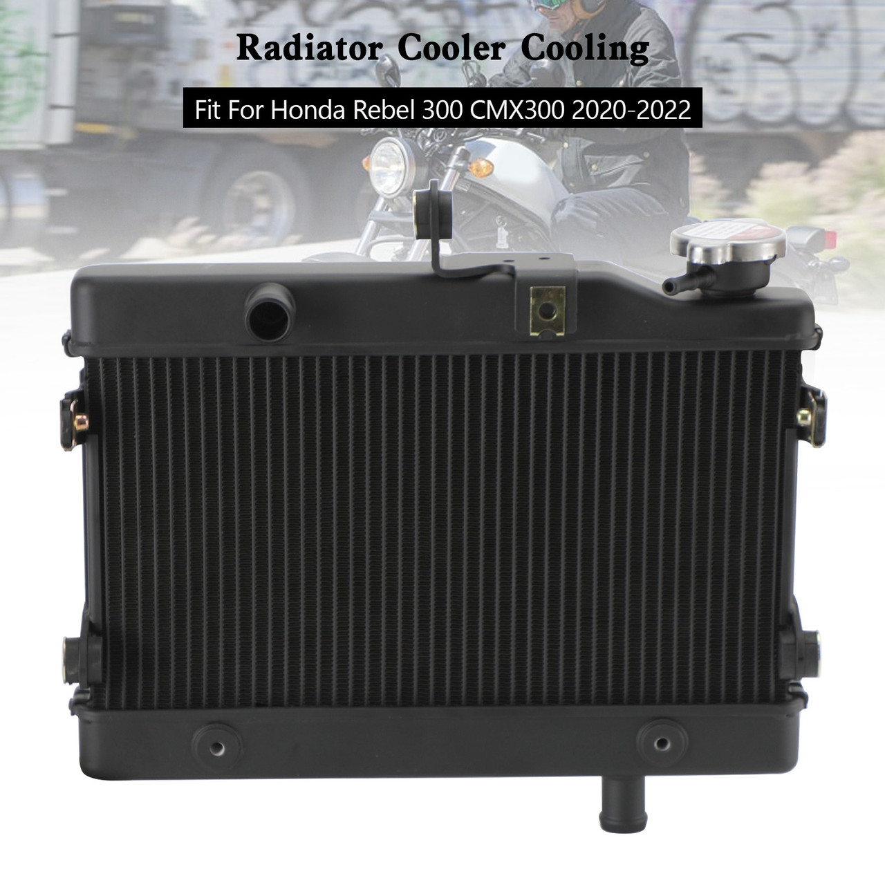 Aluminium Engine Radiator Cooler Cooling Honda Rebel 300 CMX300 2020-2023