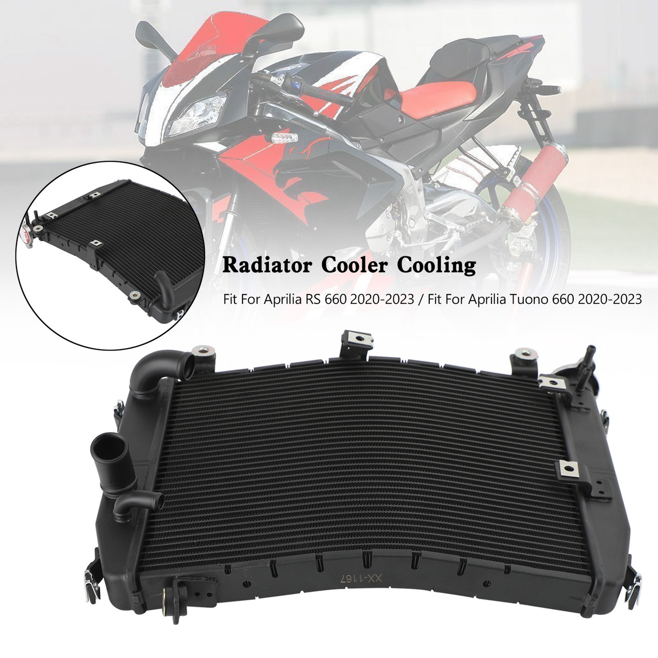 オーダー用イメージ画像 Aluminium Engine Radiator Cooler Cooling Aprilia RS660 Tuono 660