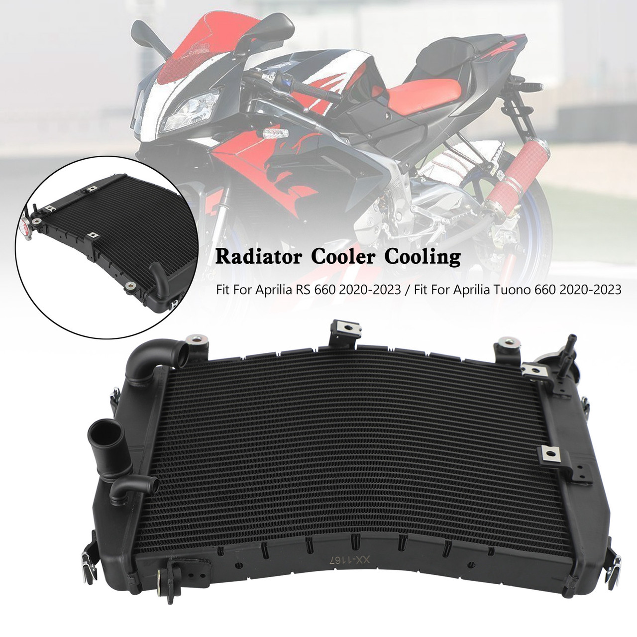 Aluminium Engine Radiator Cooler Cooling Aprilia RS660 Tuono 660 2020-2023