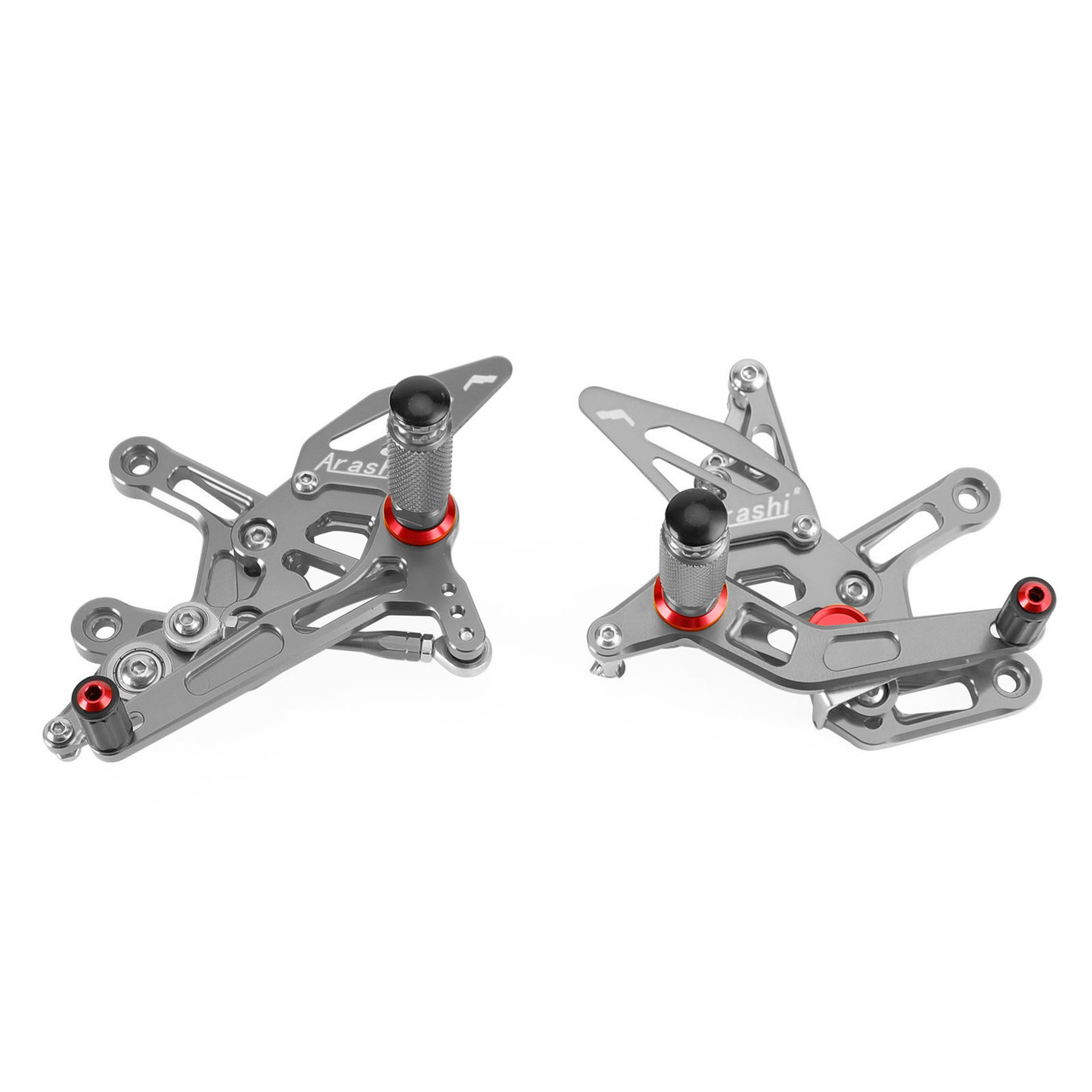Racing Gray Rear Sets Footpegs Footrest Kawasaki Ninja ZX10R /ABS