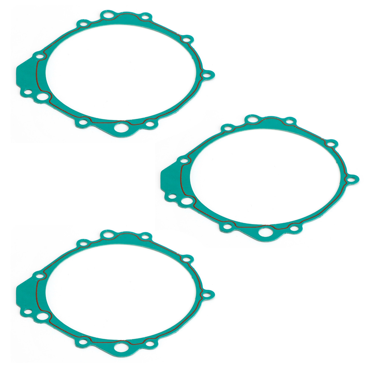 3pcs Left Engine Stator Cover Gasket Suzuki GSXR GSX-R 600 750 1996-2000