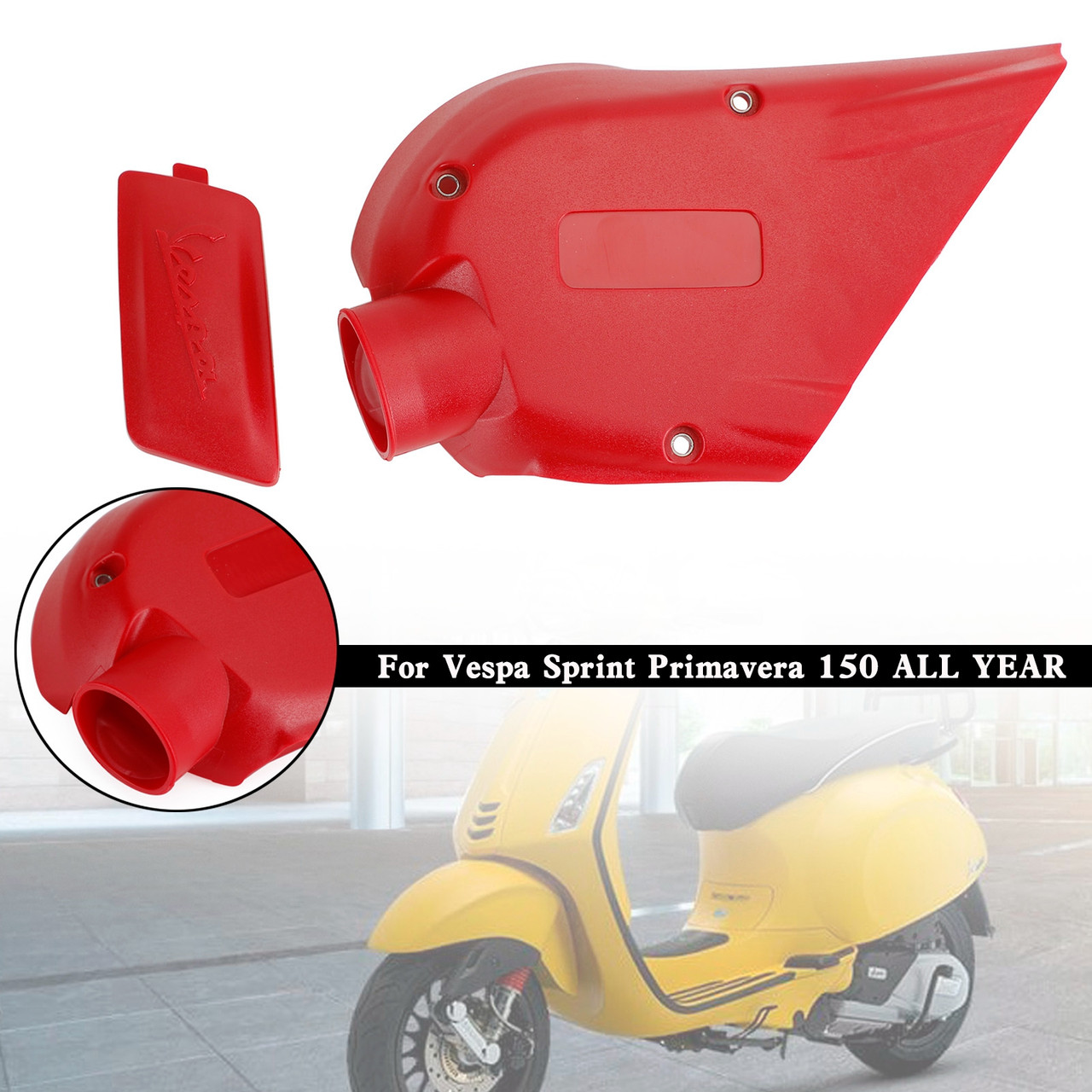 Engine Guard Gearbox Transmission Cover Vespa Sprint Primavera 150 RED