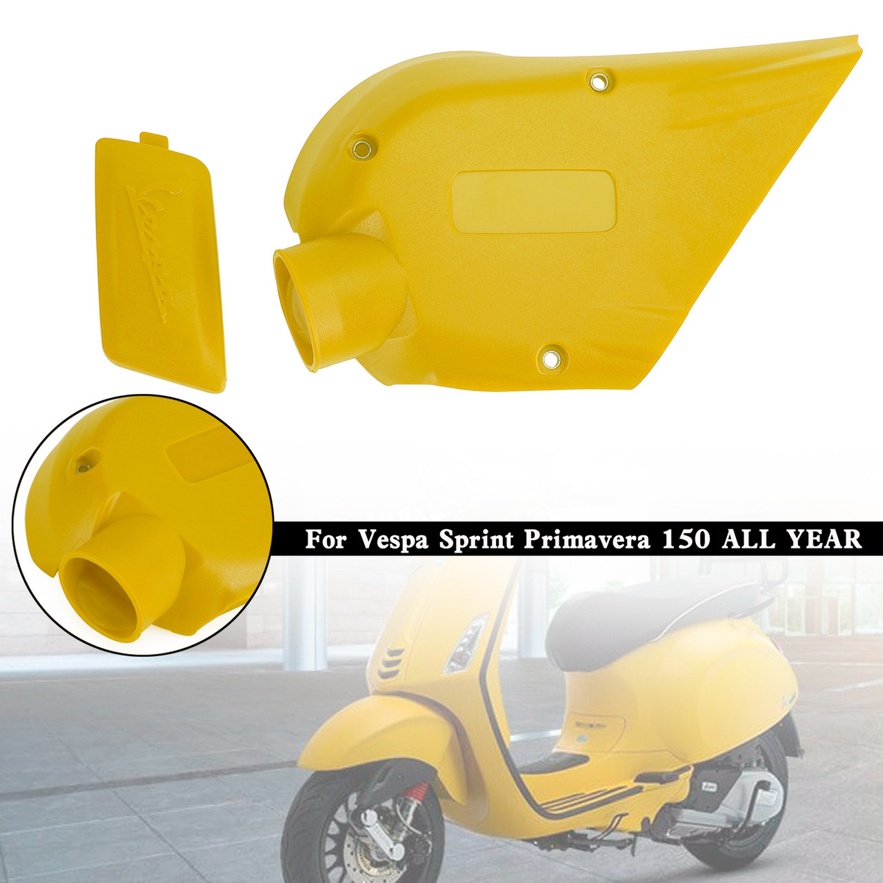 Engine Guard Gearbox Transmission Cover Vespa Sprint Primavera 150 YEL