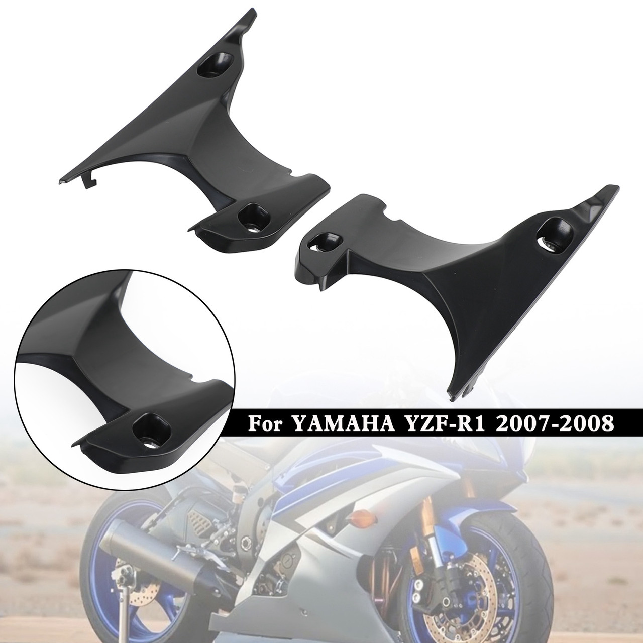 Front Air Tube Ram Dash Cover Fairing Panel Case Yamaha YZF R1 2007 2008
