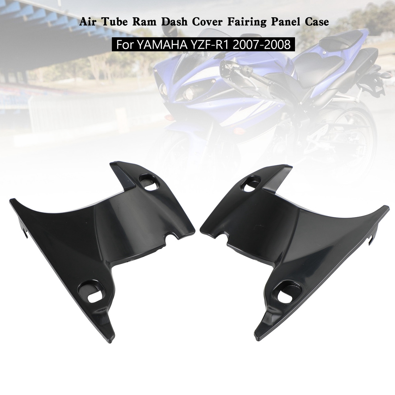 Front Air Tube Ram Dash Cover Fairing Panel Case Yamaha YZF R1 2007 2008