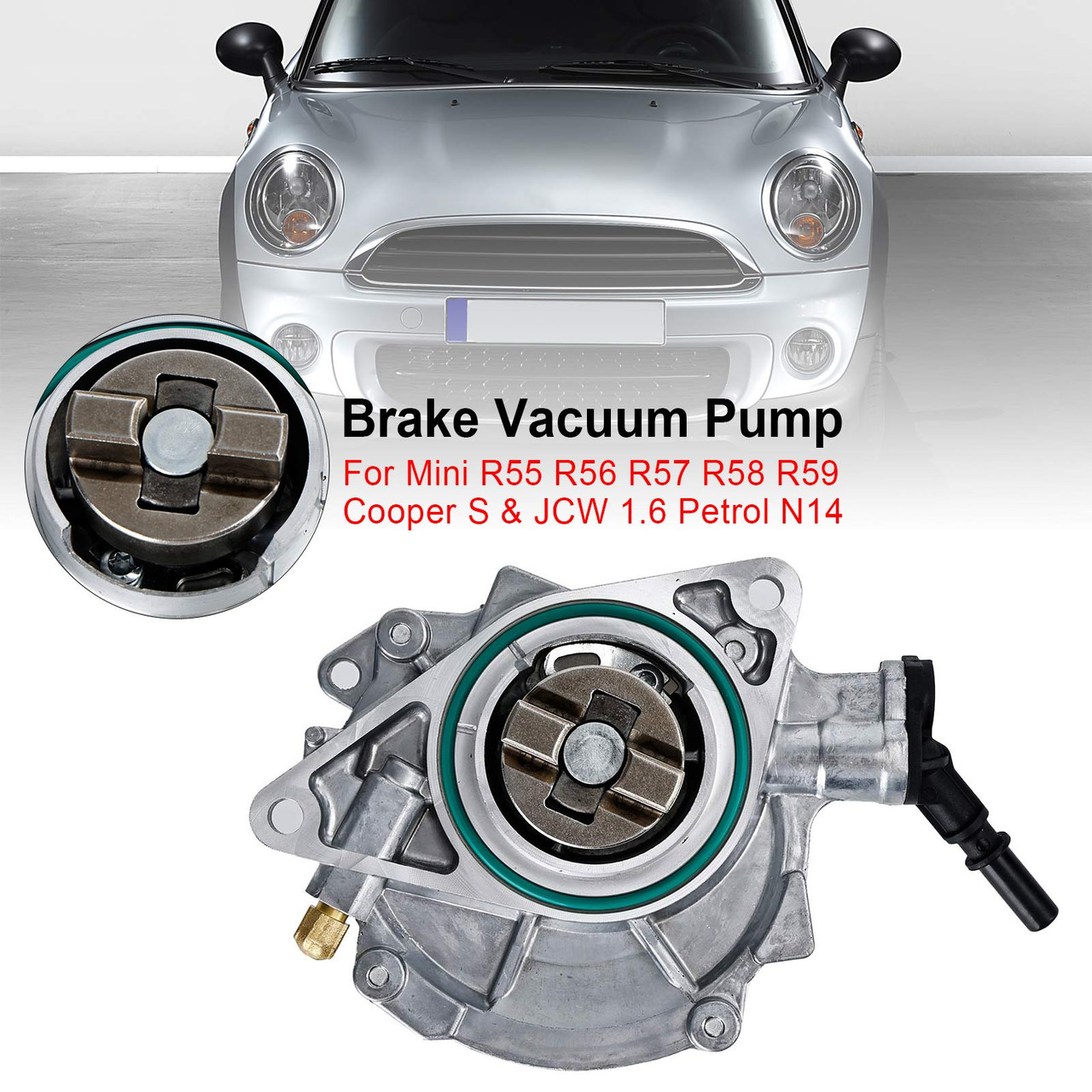 Brake Vacuum Pump 11667556919 For Mini R55 R56 R57 R58 R59 Cooper S & JCW 1.6 Petrol N14