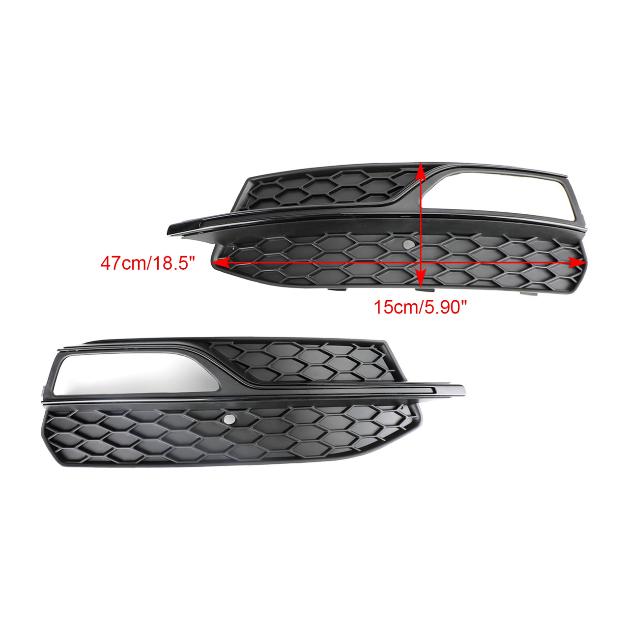 2013-2016 AUDI A3 S3 S-Line Lower Bumper Fog Light Cover Grill Grille