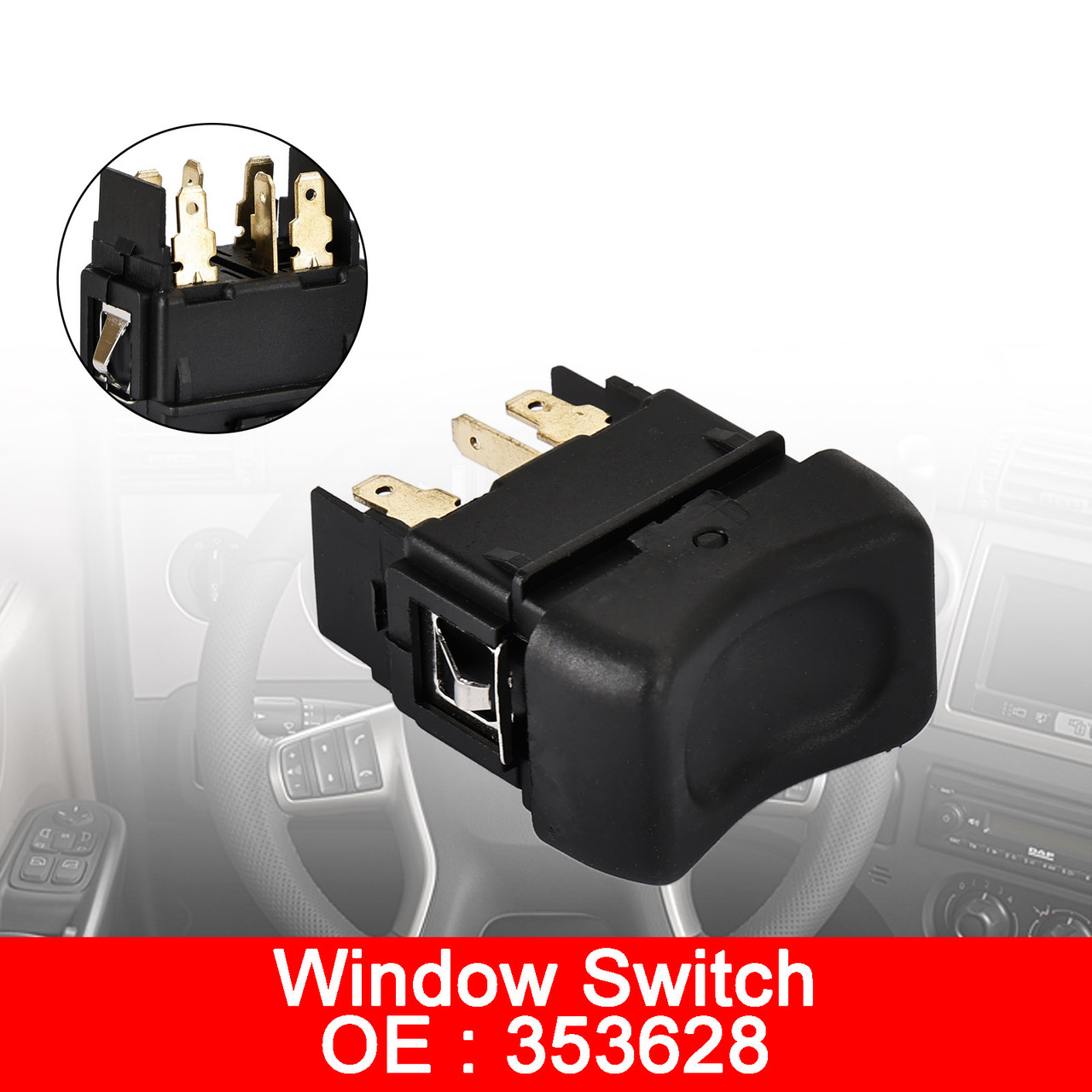 Electric Window Switch Button for Scania Serie 3 43-Serie 4-Serie 353628