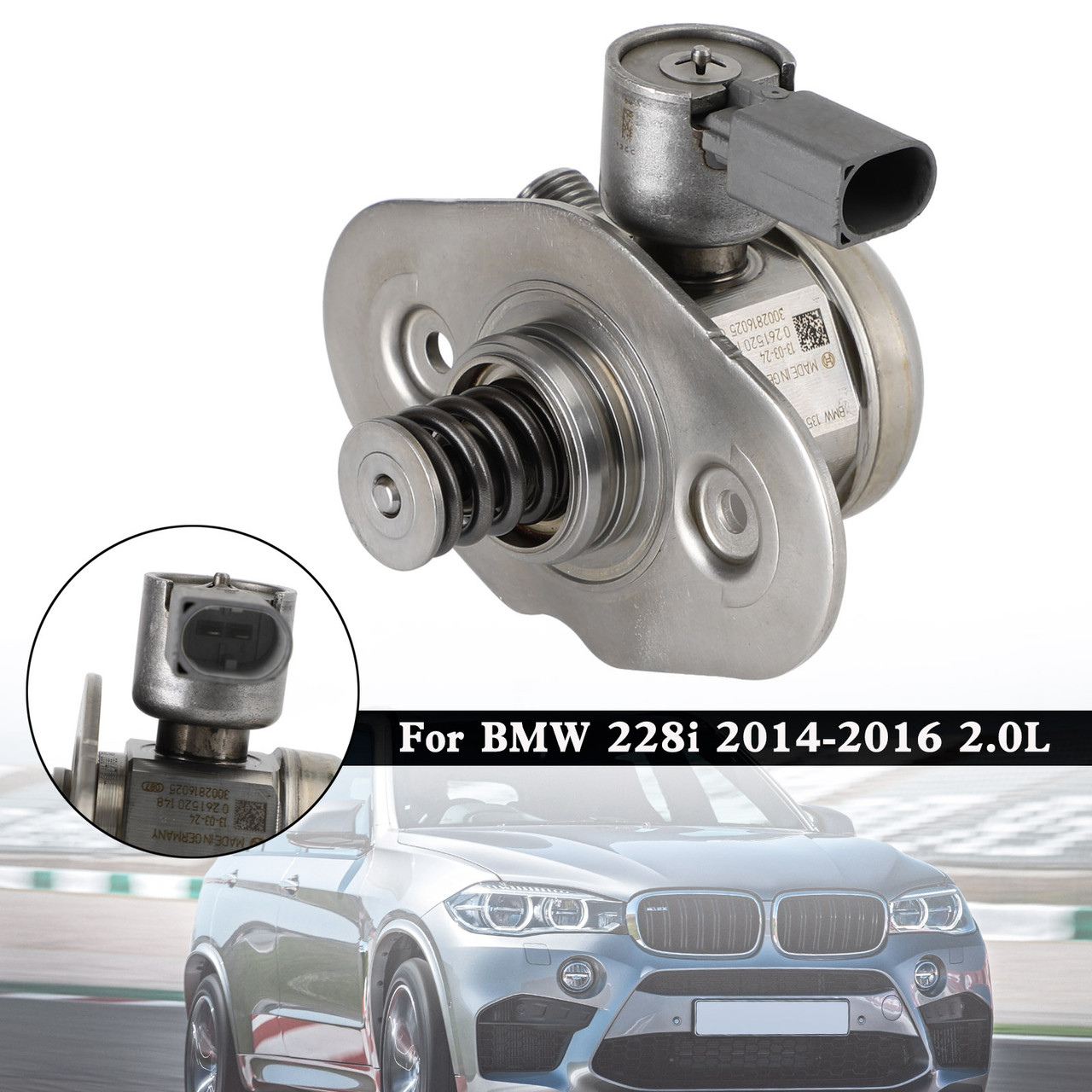 High Pressure Fuel Pump 13517584461 Fit BMW 528i 328i 2012 13 14 15 L4 2.0L
