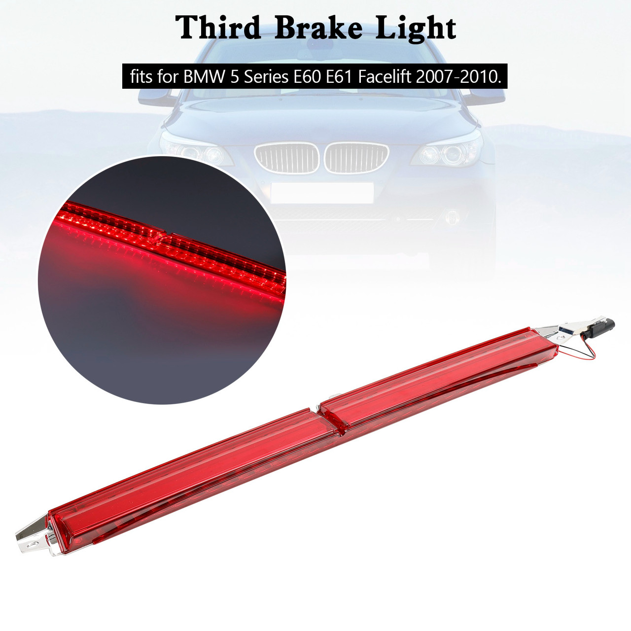 Third Brake Light 63256925902 Red For BMW 5 Series E60 E61 Facelift