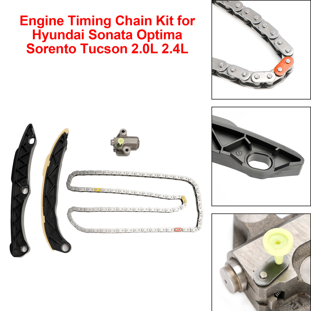 Engine Timing Chain Kit for Hyundai Sonata Optima Sorento Tucson 2.0L 2.4L 