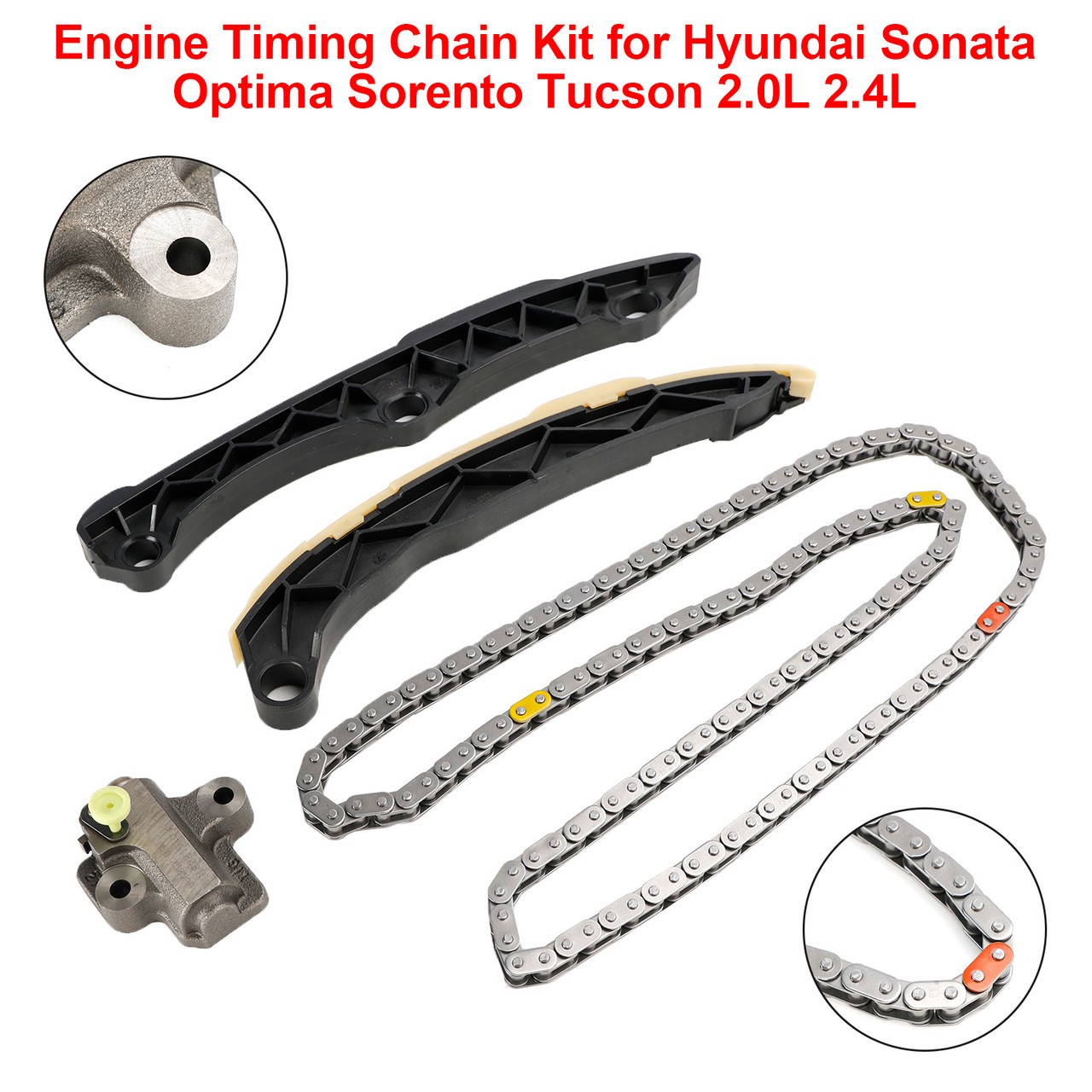 Engine Timing Chain Kit for Hyundai Sonata Optima Sorento Tucson 2.0L 2.4L 