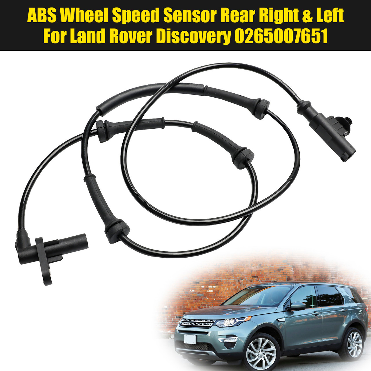 ABS Wheel Speed Sensor Rear Right & Left For Land Rover Discovery 0265007651