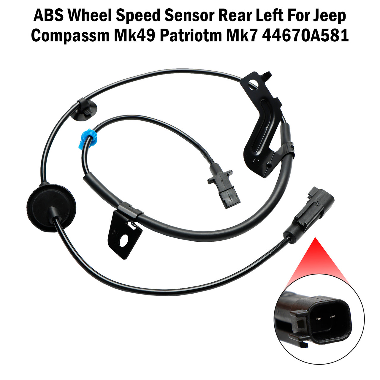 ABS Wheel Speed Sensor Rear Left For Jeep Compassm Mk49 Patriotm Mk7 44670A581