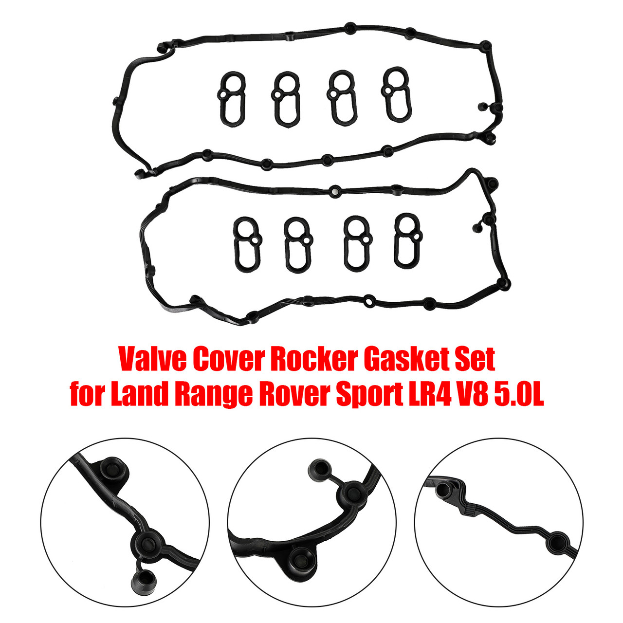 Valve Cover Rocker Gasket Set for Land Range Rover Sport LR4 V8 5.0L