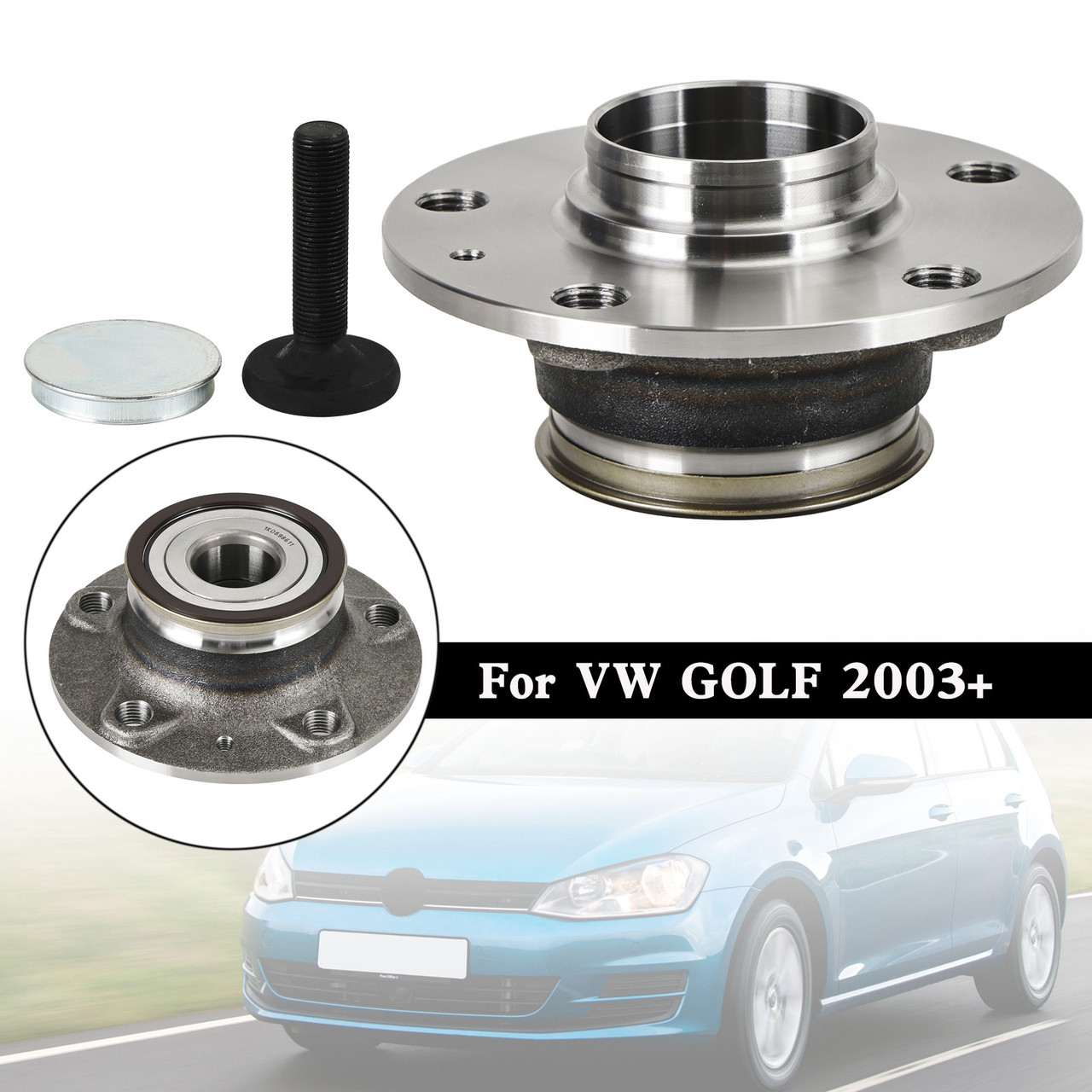 Rear Wheel Bearing Hub 1K0598611 For VW GOLF 2003+