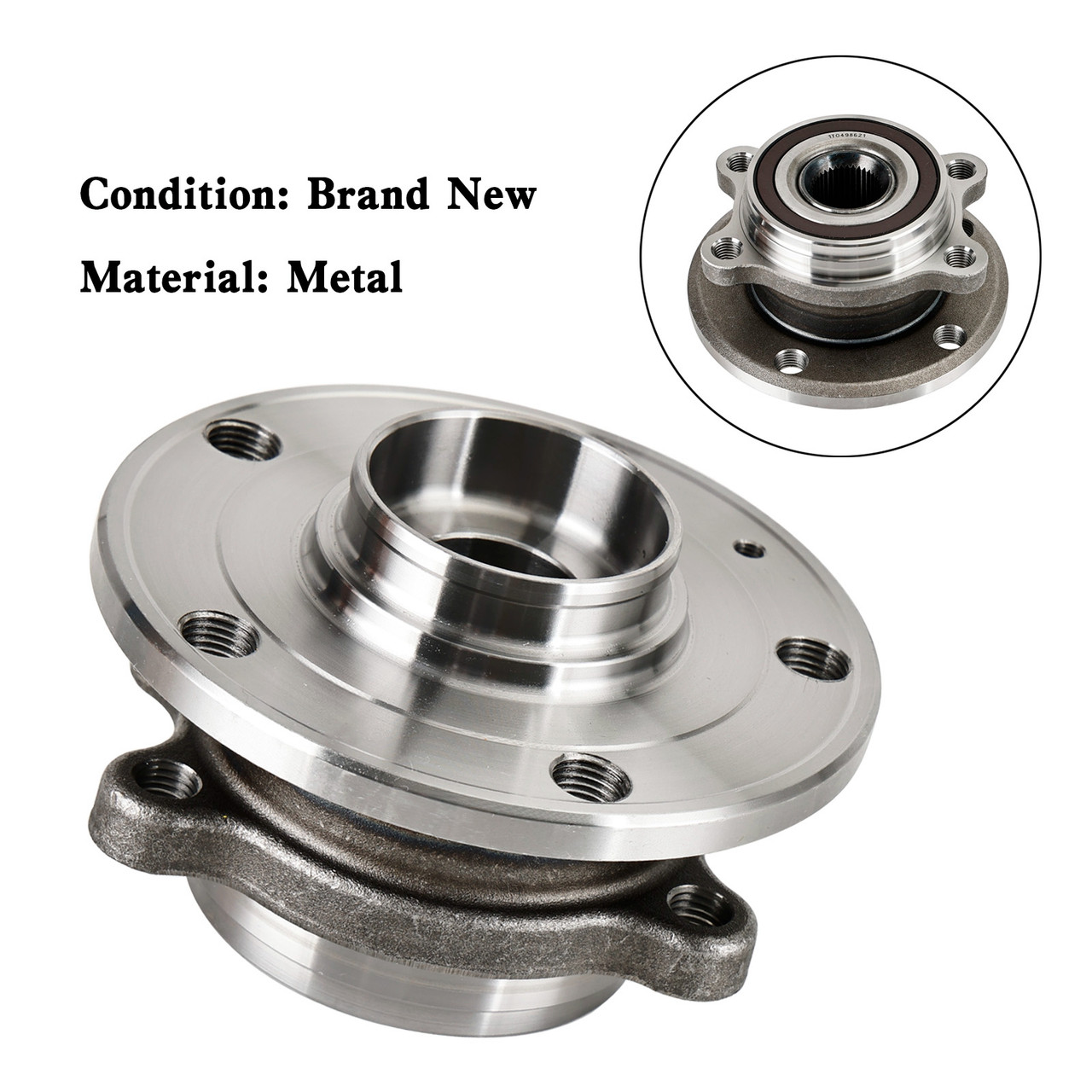 Front Wheel Bearing Hub 1T0498621 For VW Golf MK5 2003-2009