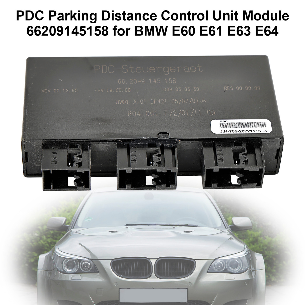 PDC Parking Distance Control Unit Module 66209145158 for BMW E60 E61 E63 E64