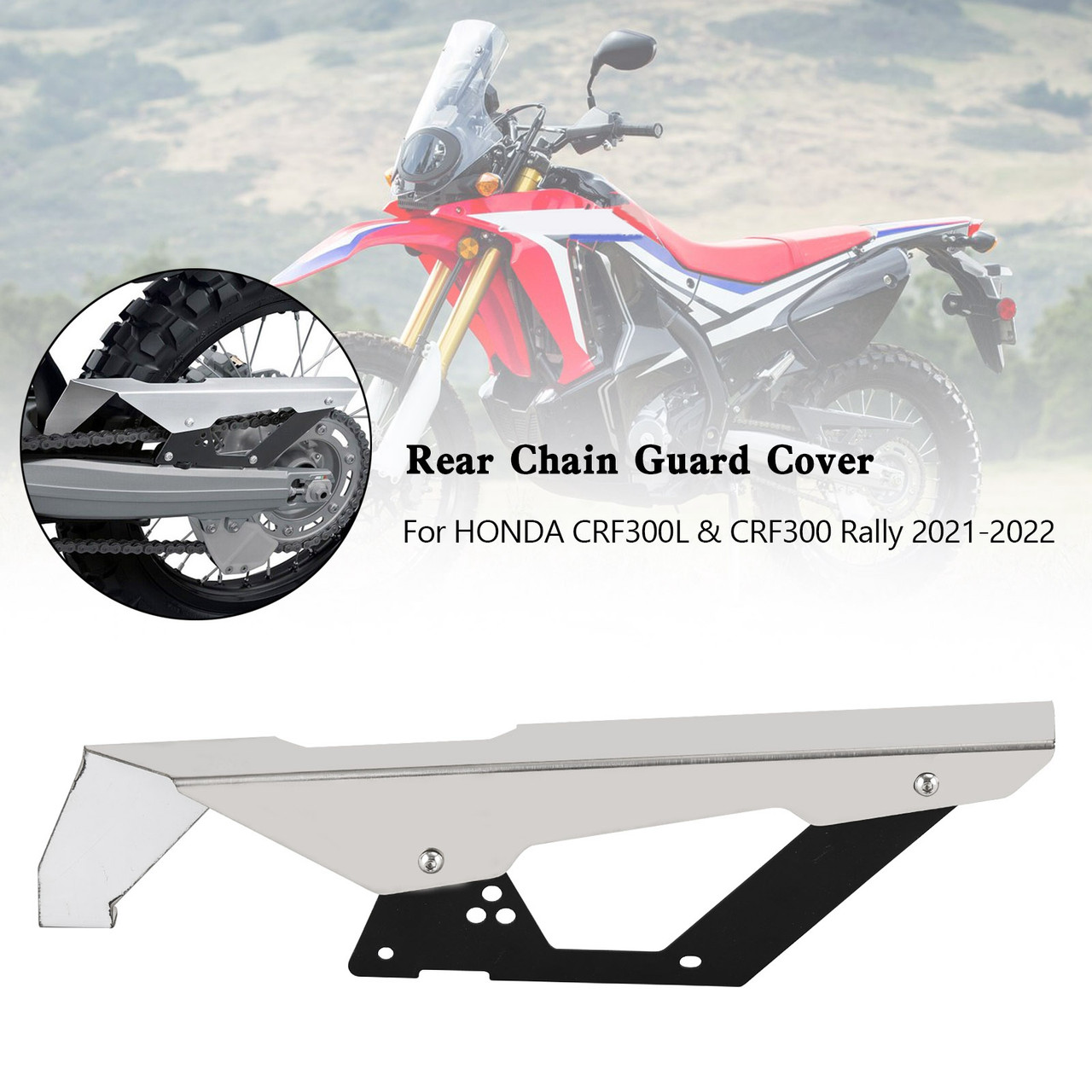 Sprocket Chain Guard Protector Cover For HONDA CRF300L LA Rally ND16 2021-2022