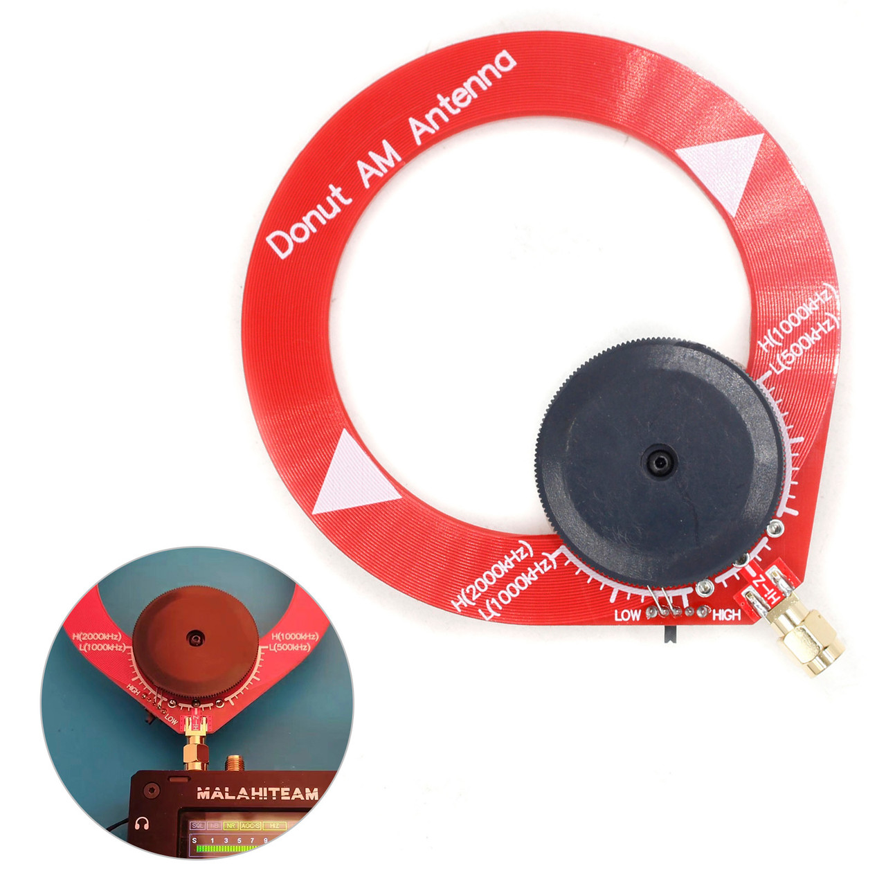 Donut AM MW/SW Middle Wave Shortwave Mini Loop Antenna Fit 8 thumbnail image