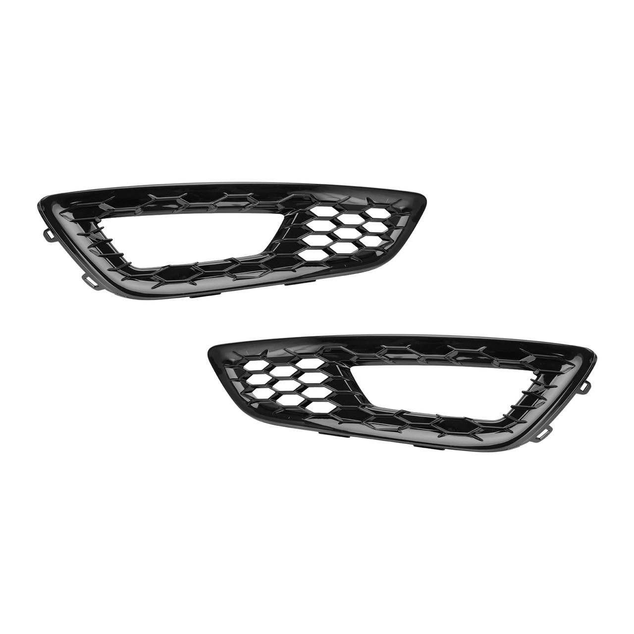 2PCS Front Bumper Fog Light Lamp Cover Bezel Grille fit Ford Focus 2015-2018