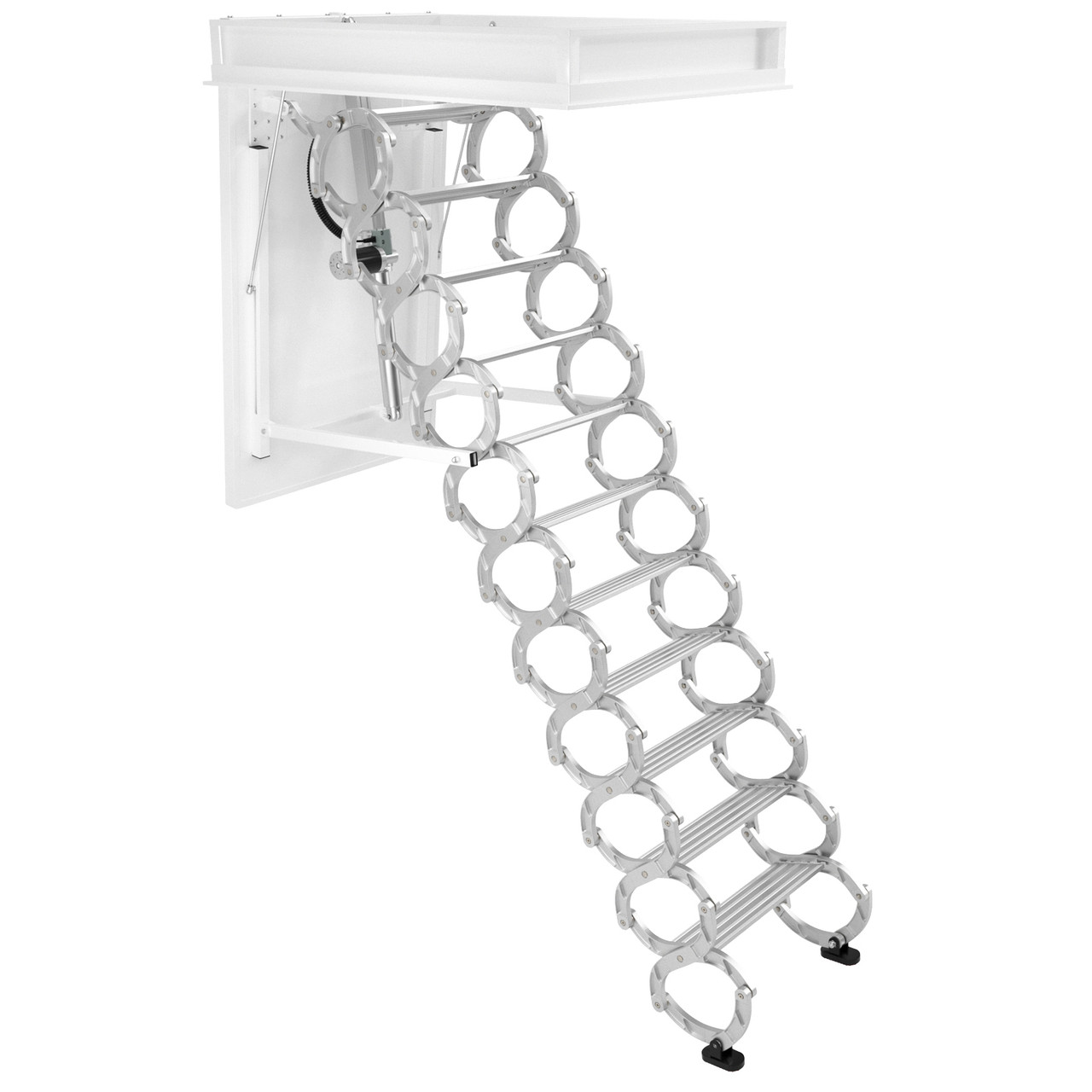 Upgrate Ultralight Smooth Electirc Attic Ladder Remote For Loft 39.37"*27.5" 3M