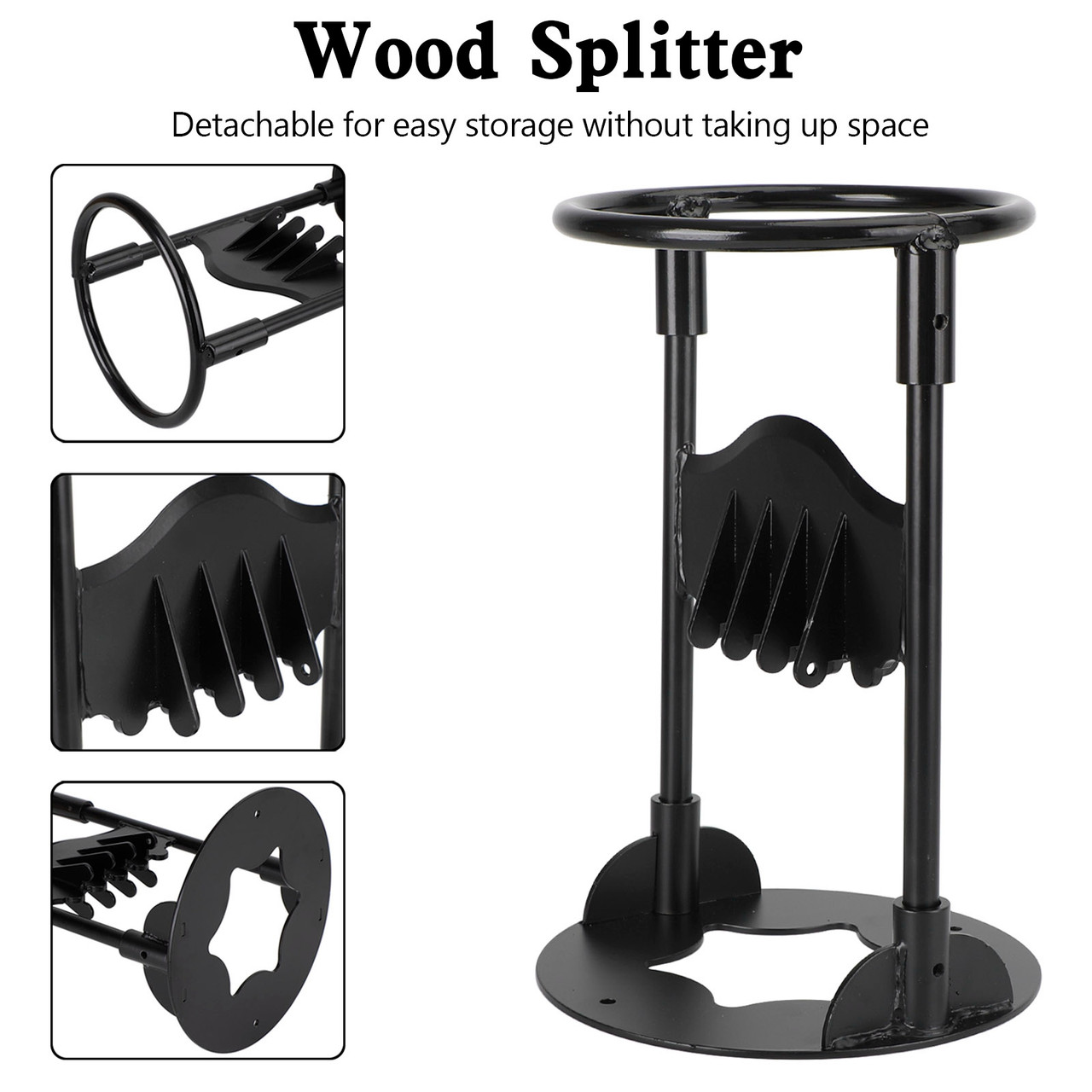 Log Splitter Heavy Duty Wood Splitter Cast-Iron  Detachable Splitter Wood