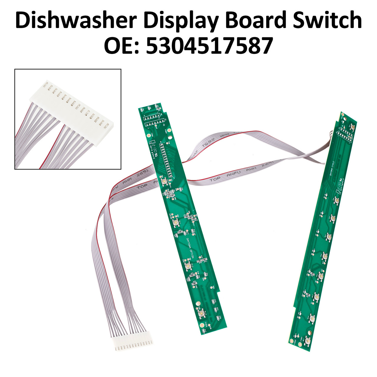 Dishwasher Display Board Switch Assembly 5304517587 for Electrolux