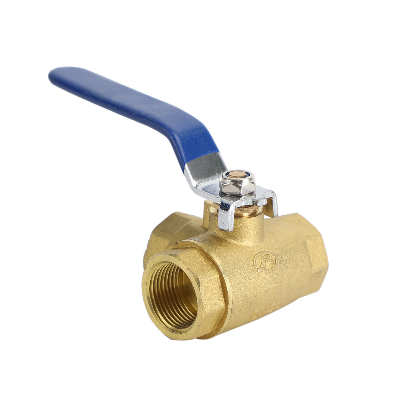 3/4" 3 Way Ball Valve Three T Port NPT Brass Female Type For Water Oil And Gas