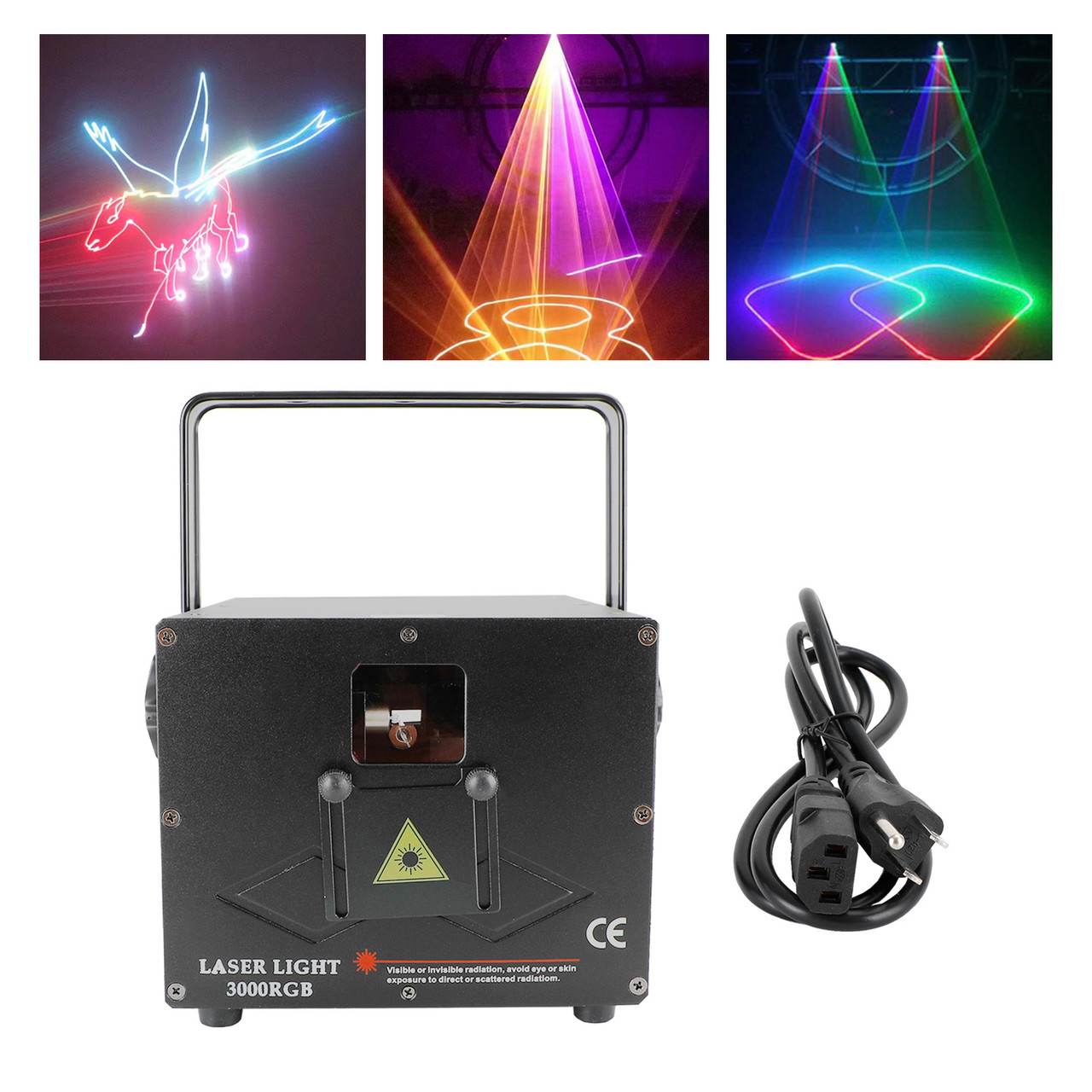 3W Stage Lighting Laser Light RGB Fullcolor Animal Beam Rainbow Effect DMX