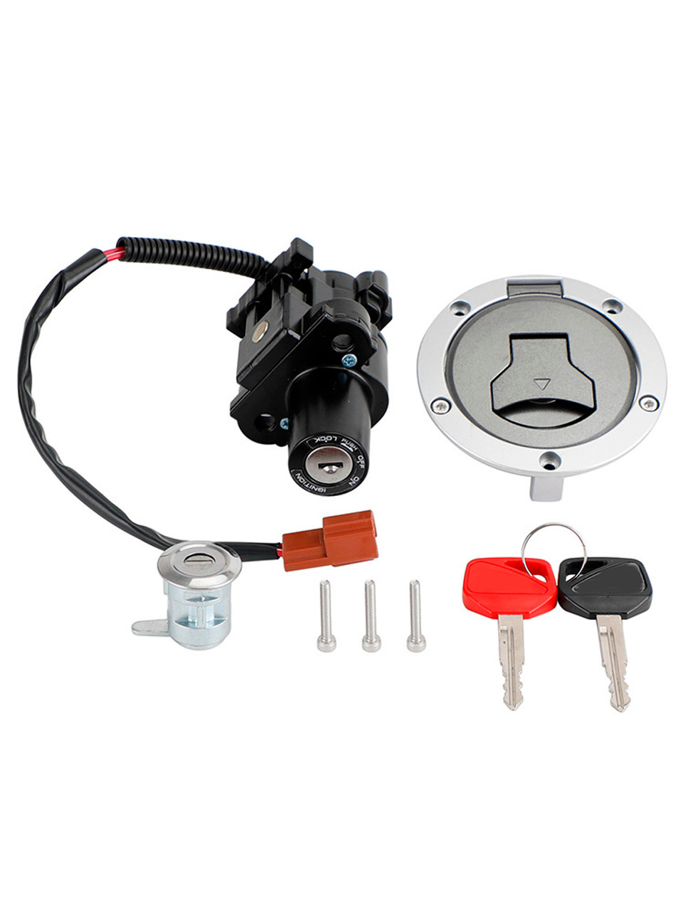 Lock Set Key Switch Fits Honda CB500F CBR500R 2018-2023 Ignition Seat Fuel Cap