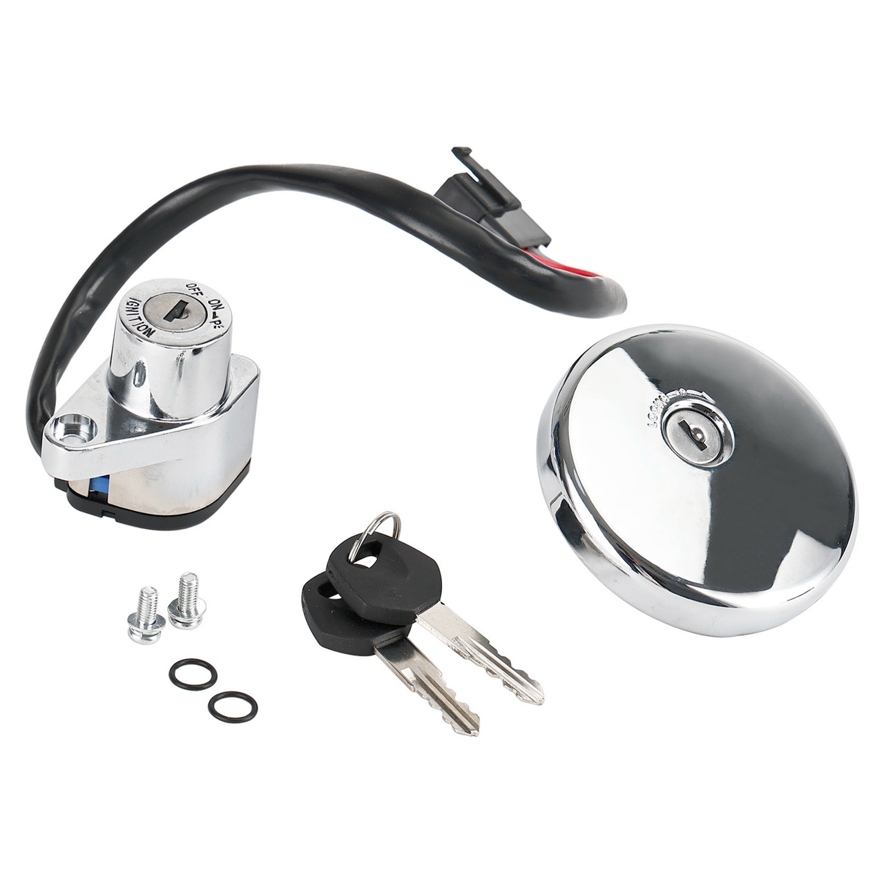 Ignition Switch & Fuel Tank Cap Fits Kawasaki VULCAN 500 LTD 800